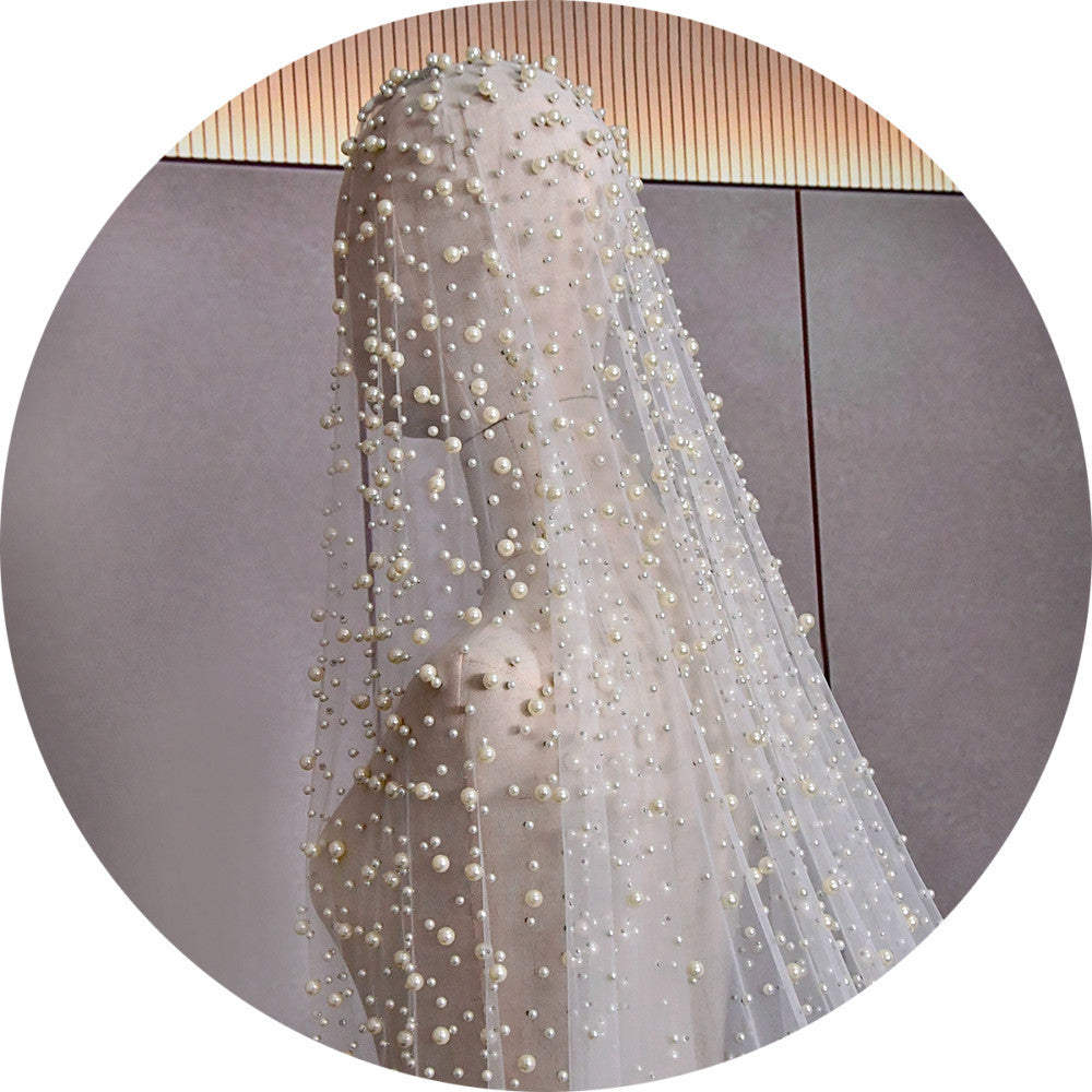 The Reverie Pearl Veil — Extra-Wide Cathedral