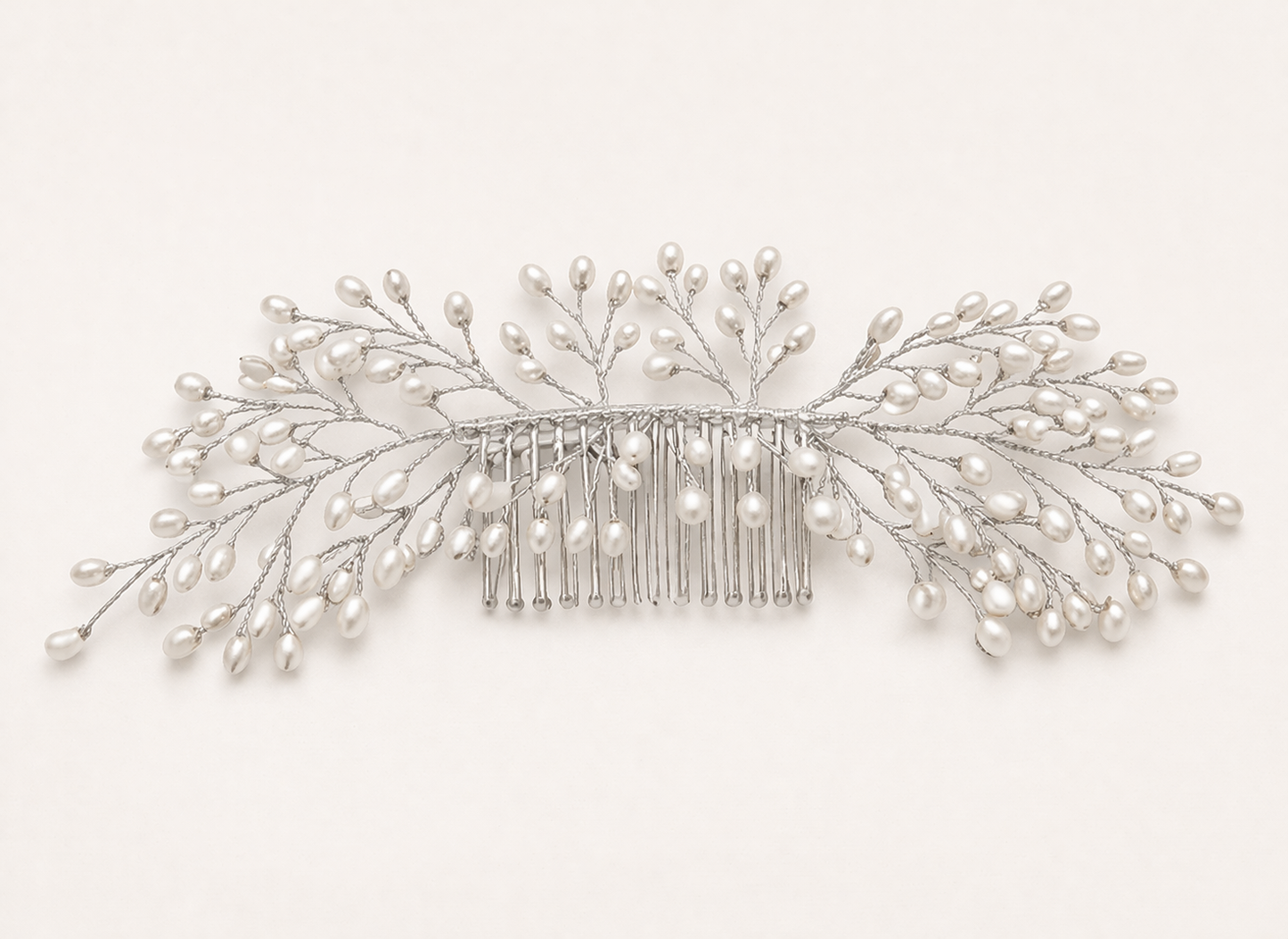 Romantic Pearl Vine Bridal Comb
