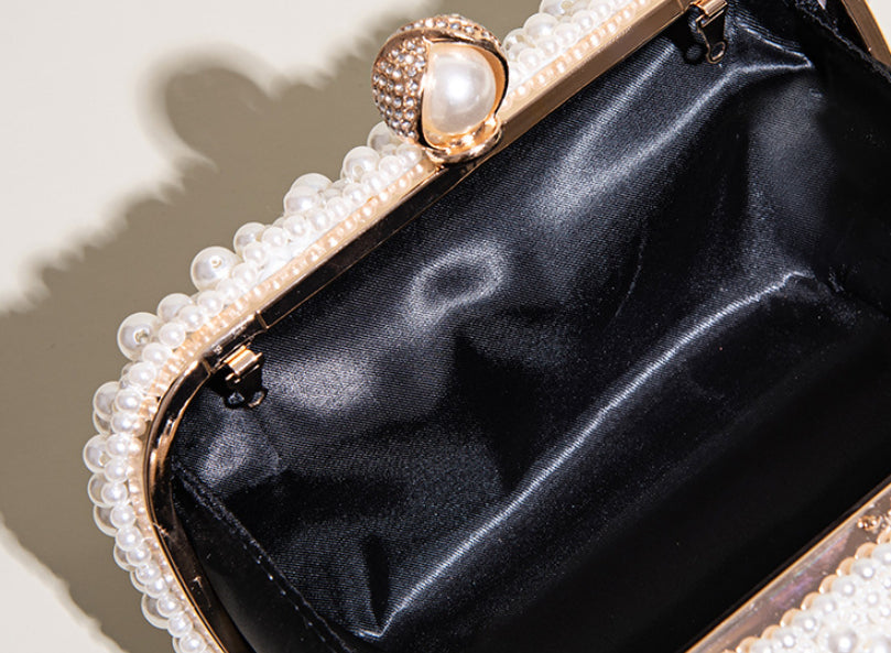 The Candlelight Pearl Bridal Clutch
