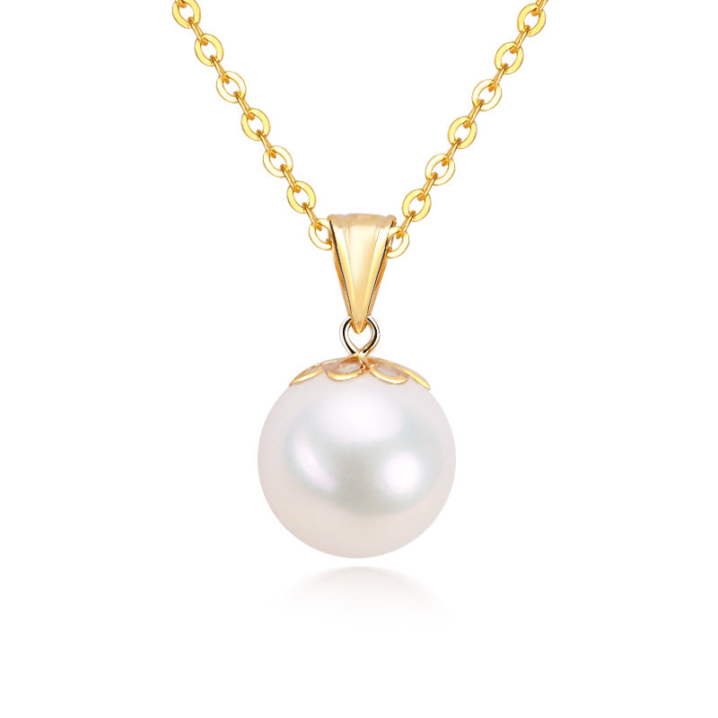 The Pearl Pendant Necklace — 18K Gold Finish