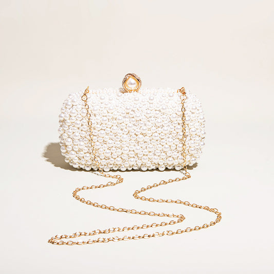 The Candlelight Pearl Bridal Clutch