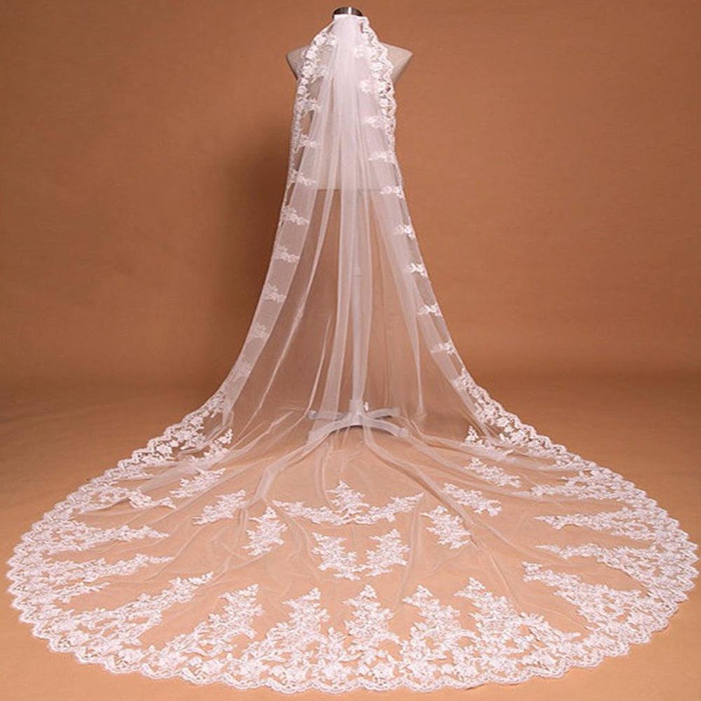 The Lace Mantilla- Cathedral Length Bridal Veil