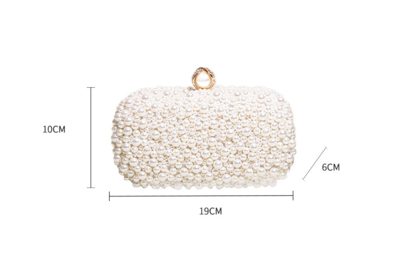 The Candlelight Pearl Bridal Clutch