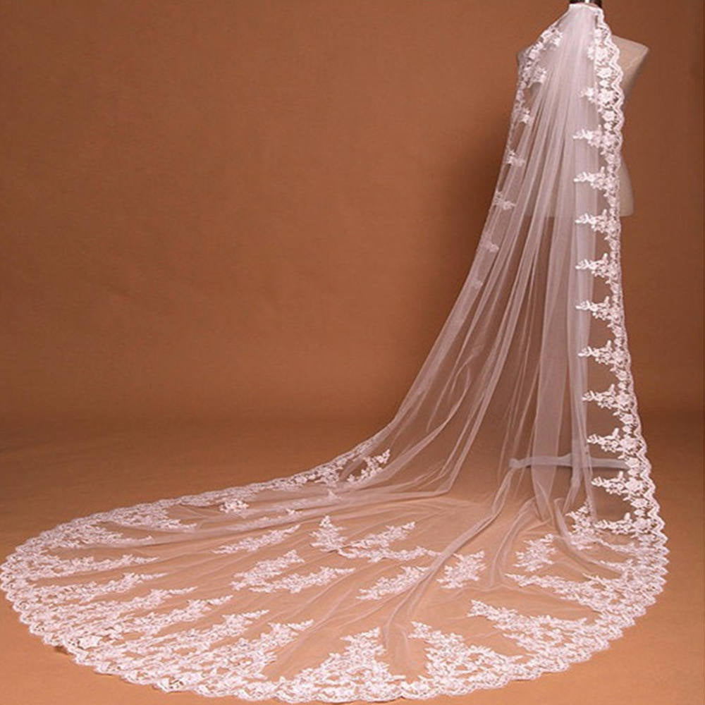 The Lace Mantilla- Cathedral Length Bridal Veil