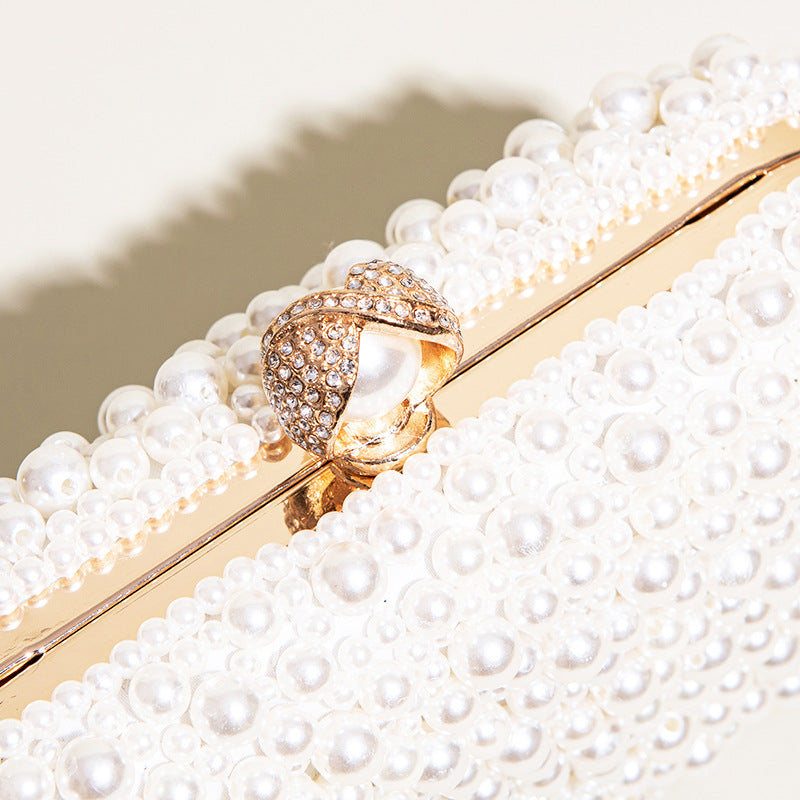 The Candlelight Pearl Bridal Clutch
