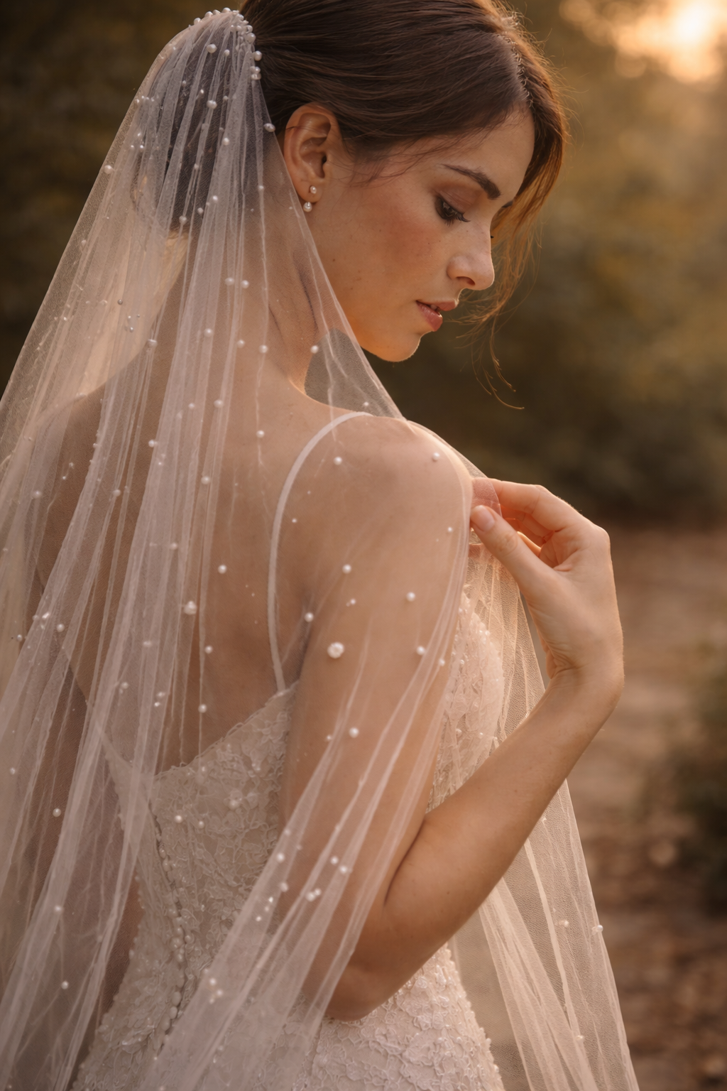 The Pearl Cathedral Veil- Ivory Pearl Wedding Veil