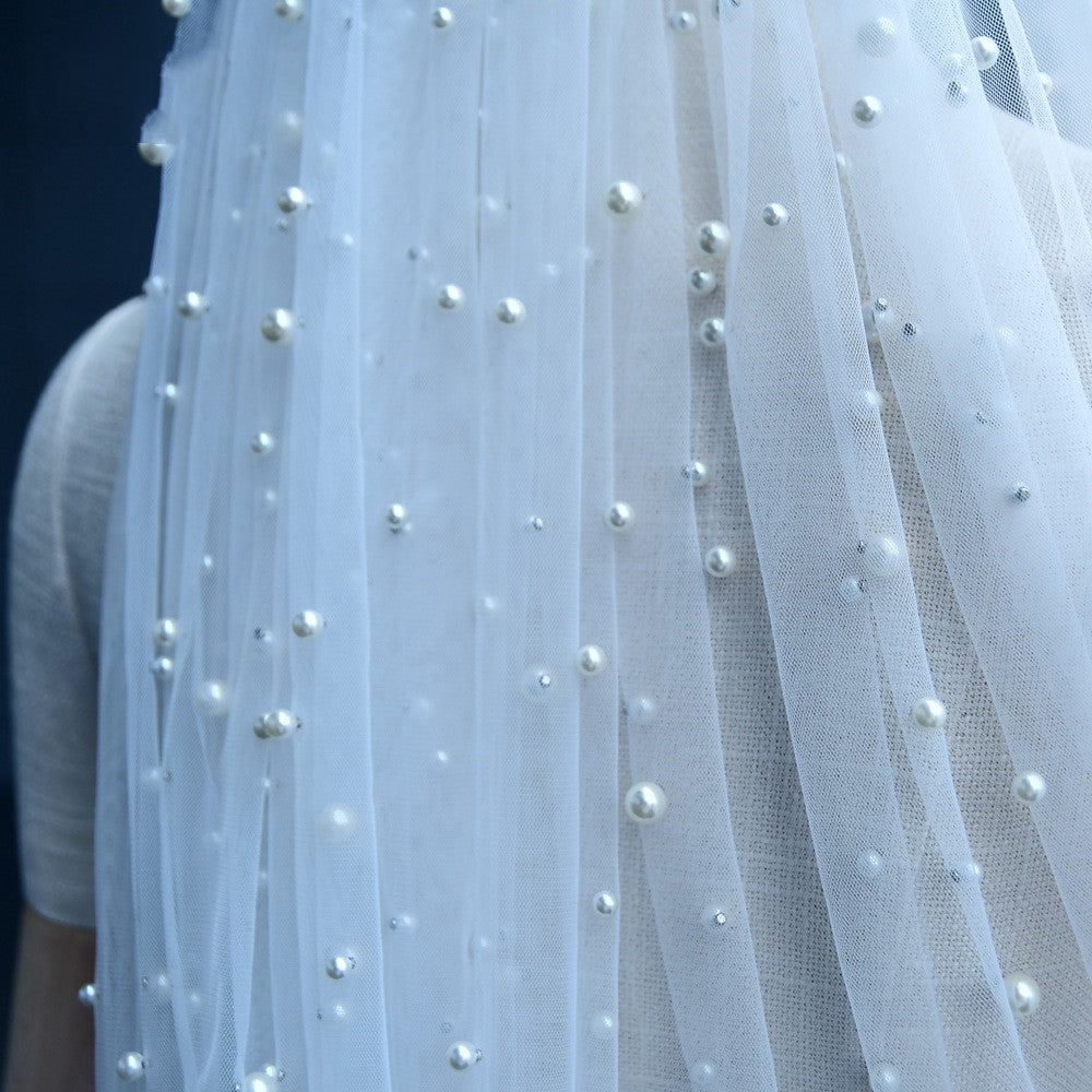 The Reverie Pearl Veil — Extra-Wide Cathedral