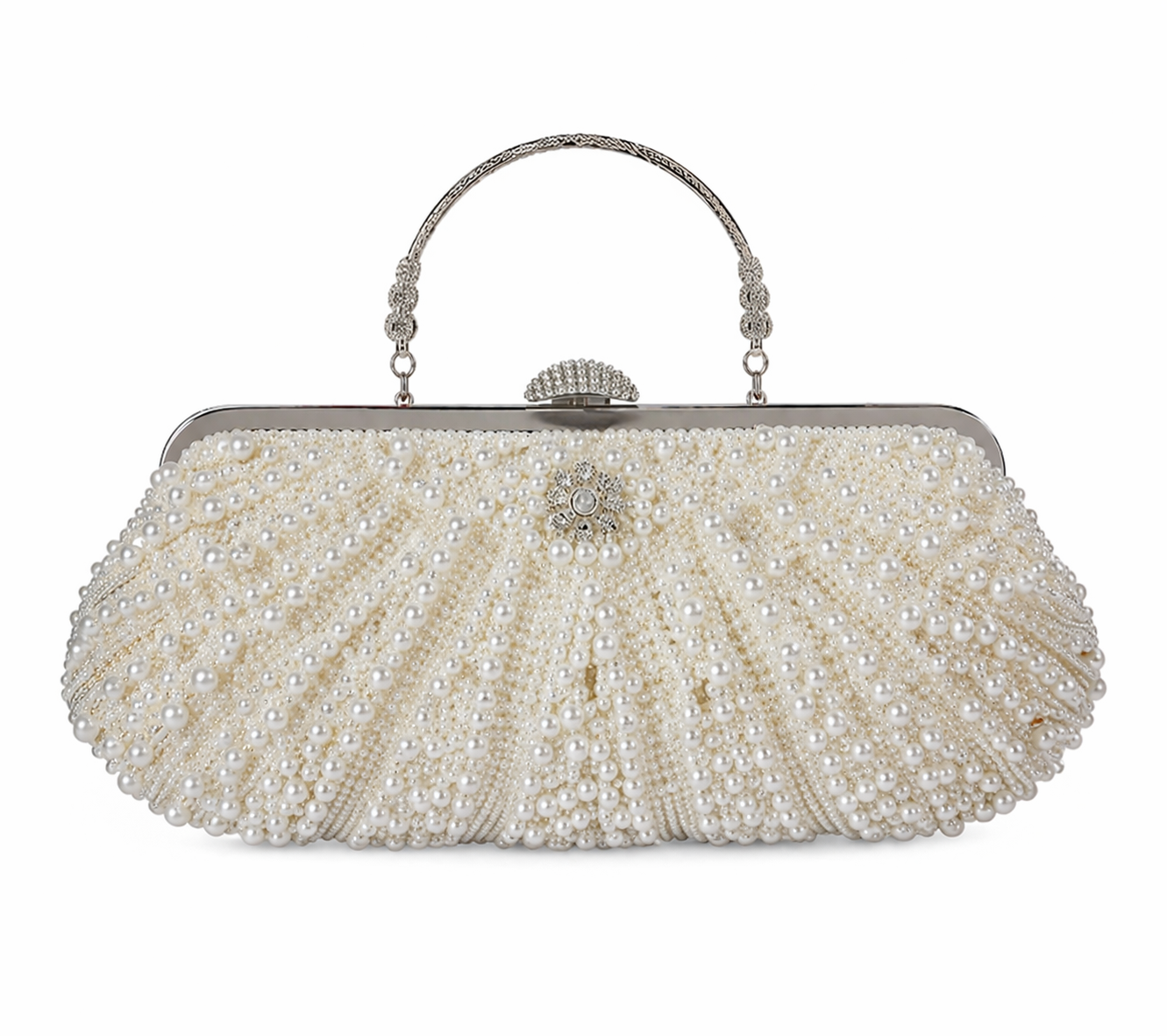 The Pearl Drape Clutch