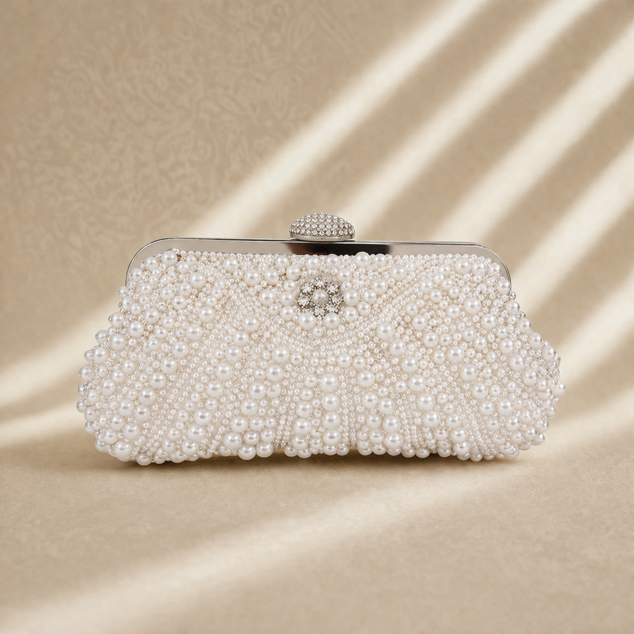 The Pearl Drape Clutch