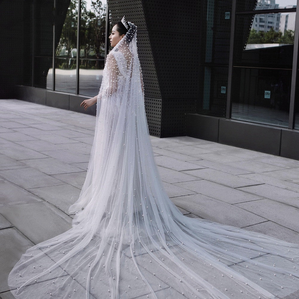 The Reverie Pearl Veil — Extra-Wide Cathedral
