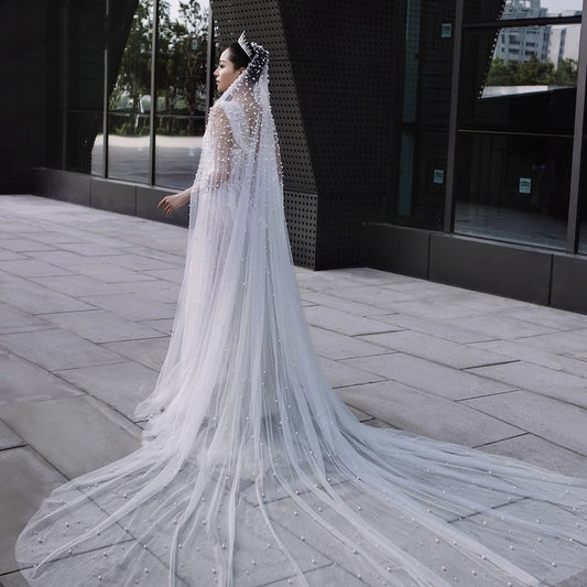 The Reverie Pearl Veil — Extra-Wide Cathedral