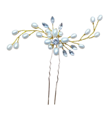 Romantic Pearl Vine Bridal Hair Pins— Set of 4