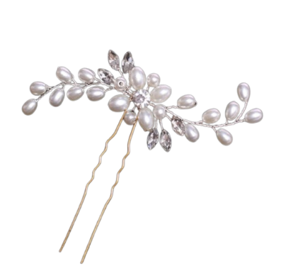 Romantic Pearl Vine Bridal Hair Pins— Set of 4