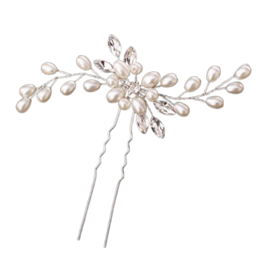 Romantic Pearl Vine Bridal Hair Pins— Set of 4