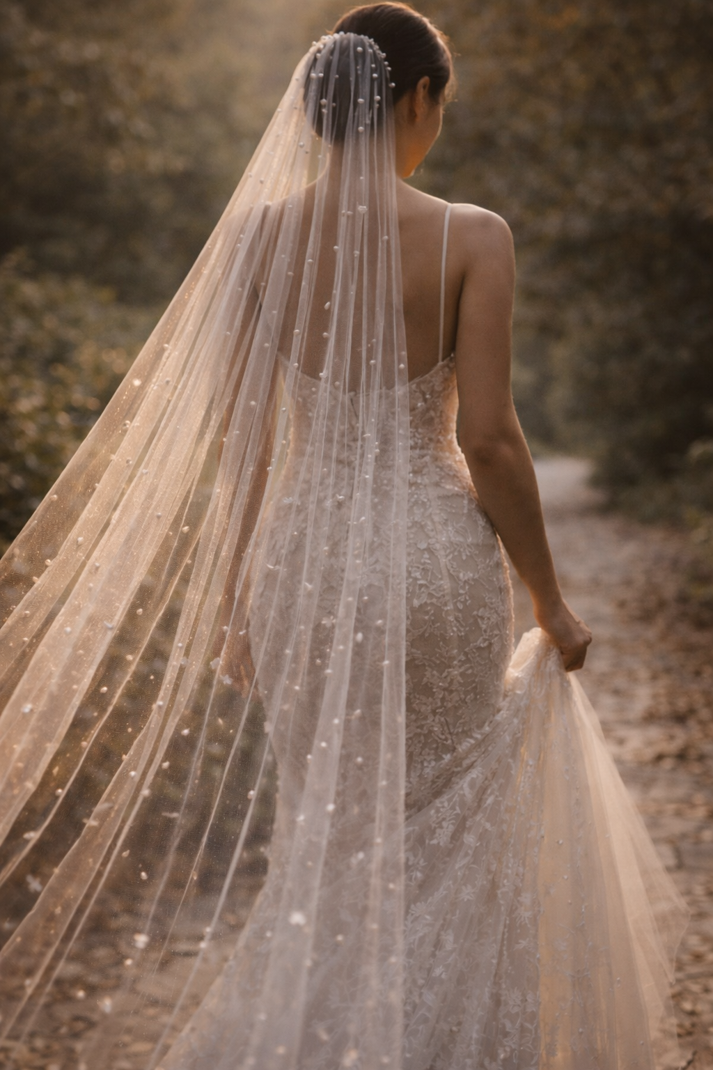The Pearl Cathedral Veil- Ivory Pearl Wedding Veil