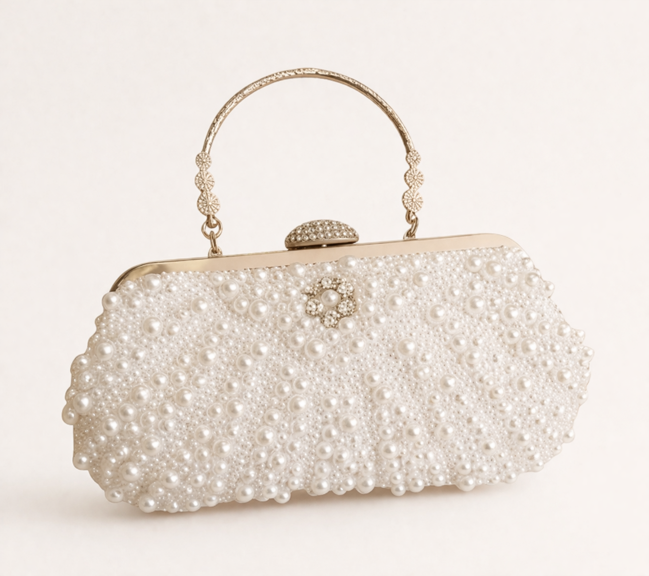 The Pearl Drape Clutch