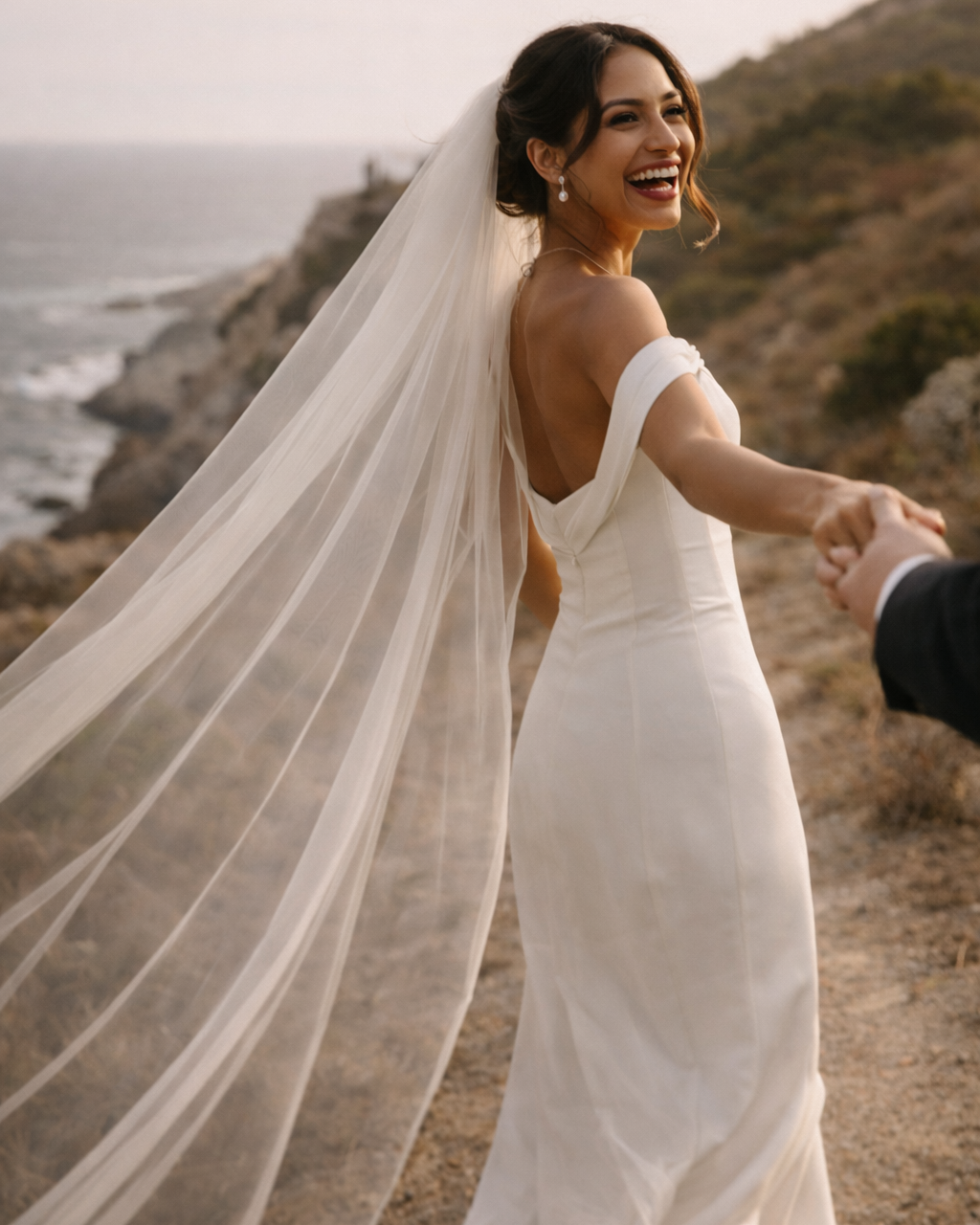 The Whisper Veil — An Airy Bridal Veil in Soft White
